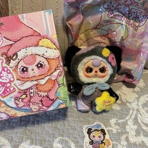 NITEY-Baby Three Sweet Dreams 100% Plush. Gold liquid eyes! New. Verified.